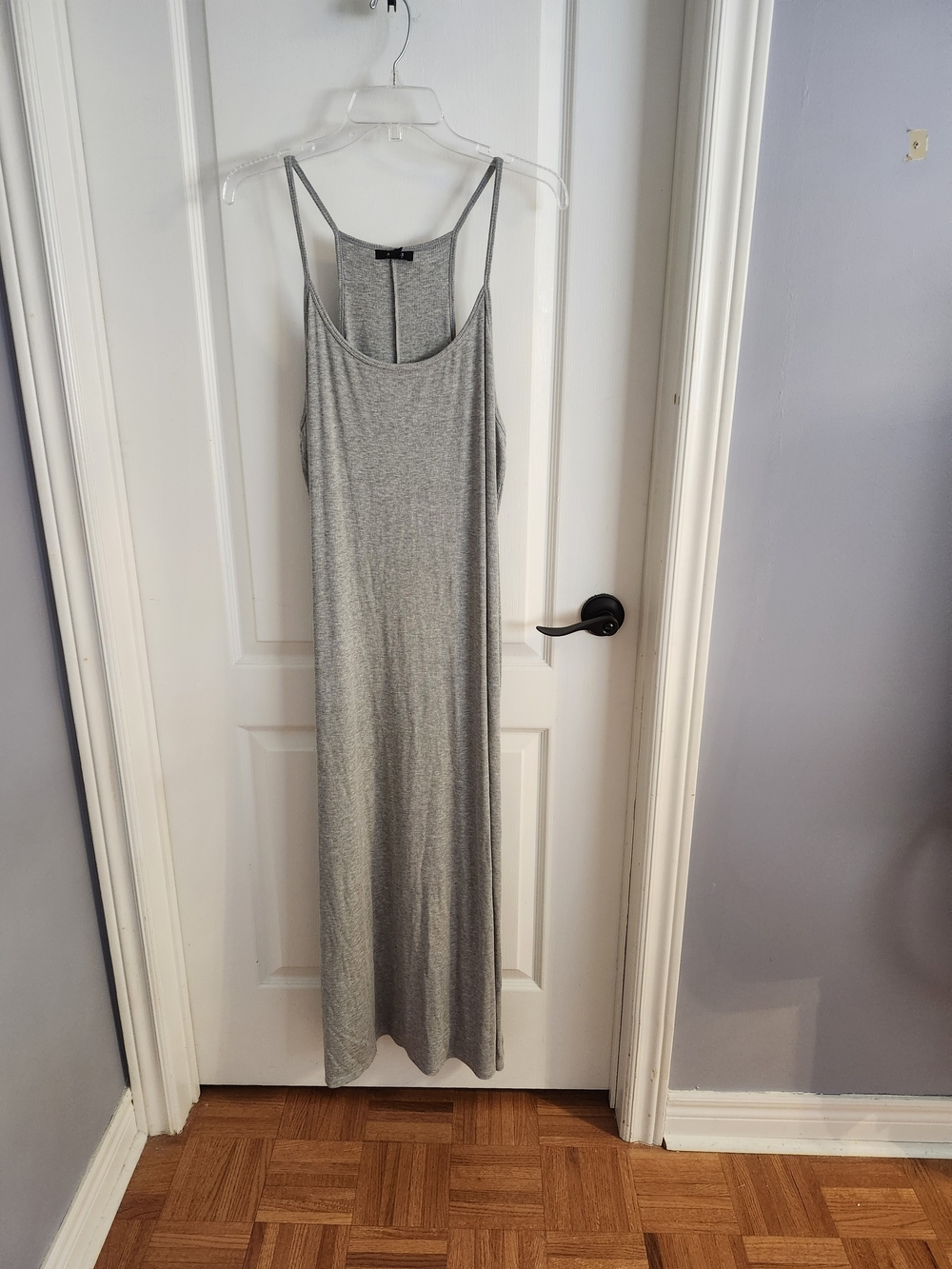 Everyday Scoop Neck Maxi Dress - Gray